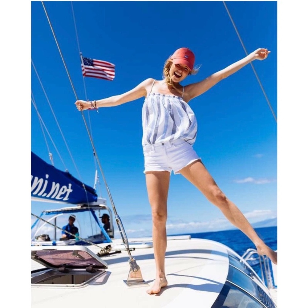 Emilia Smocked Nautical Striped Blue White Tank Top
Southern Tide